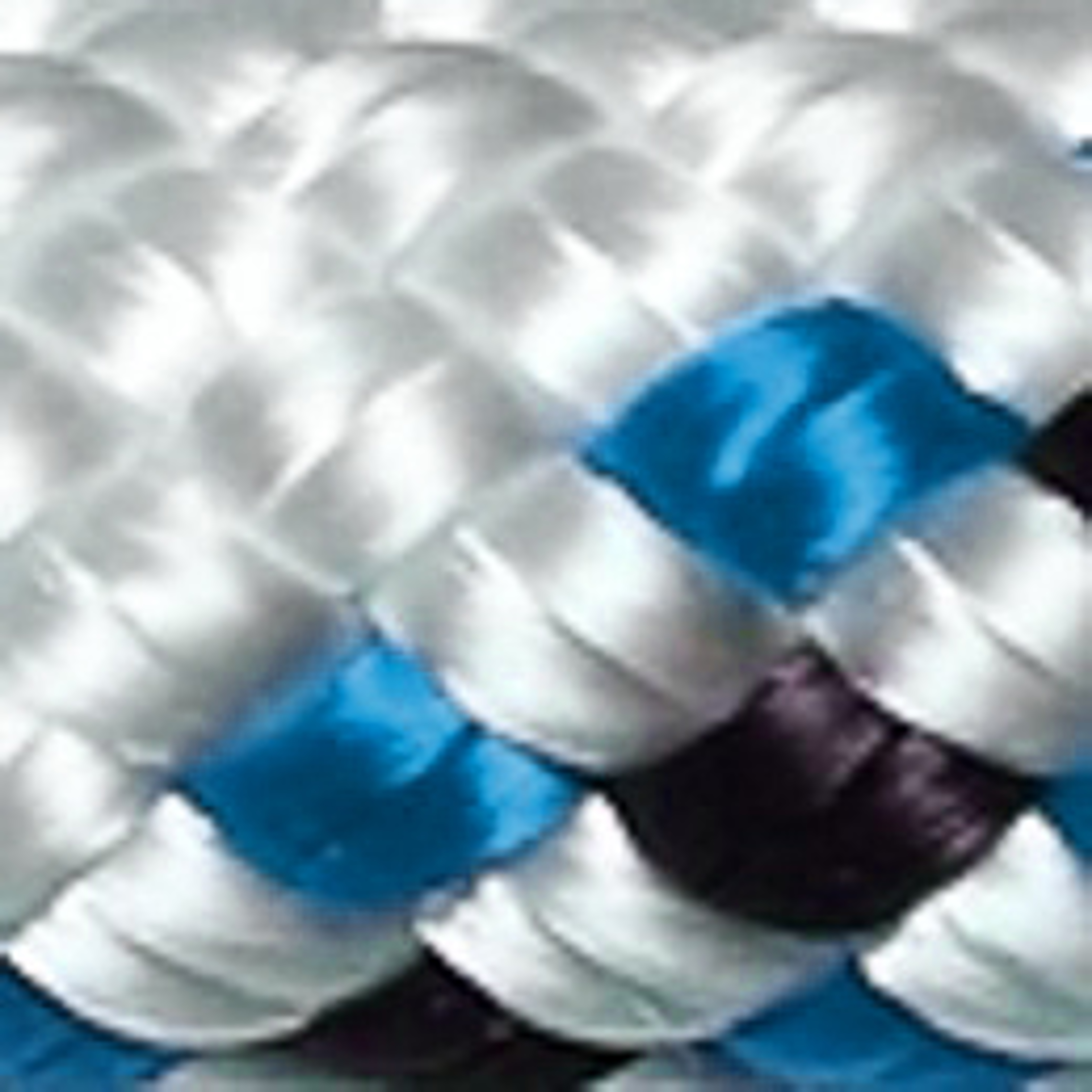 White / black and blue stripes