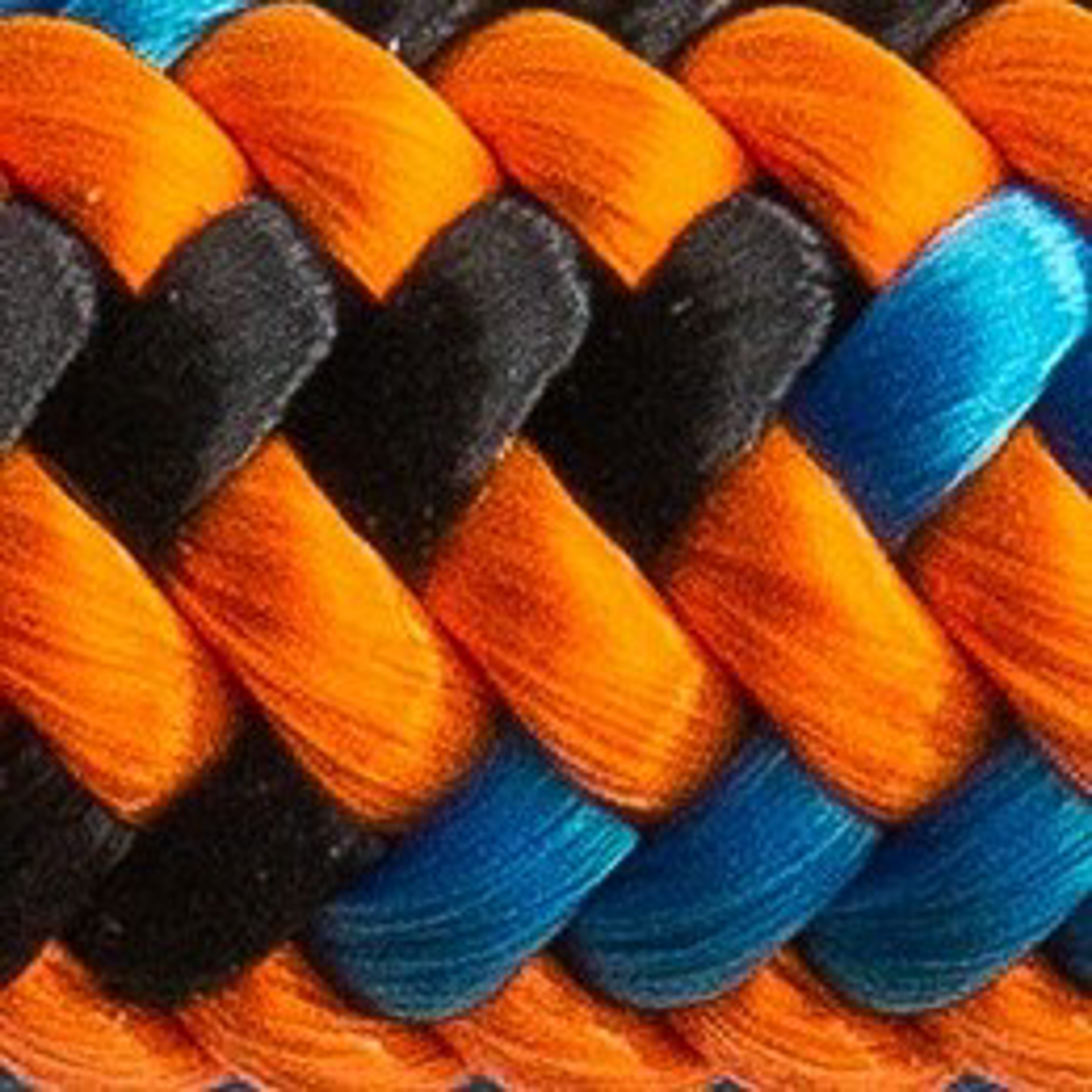 Arancione / azzurro / nero