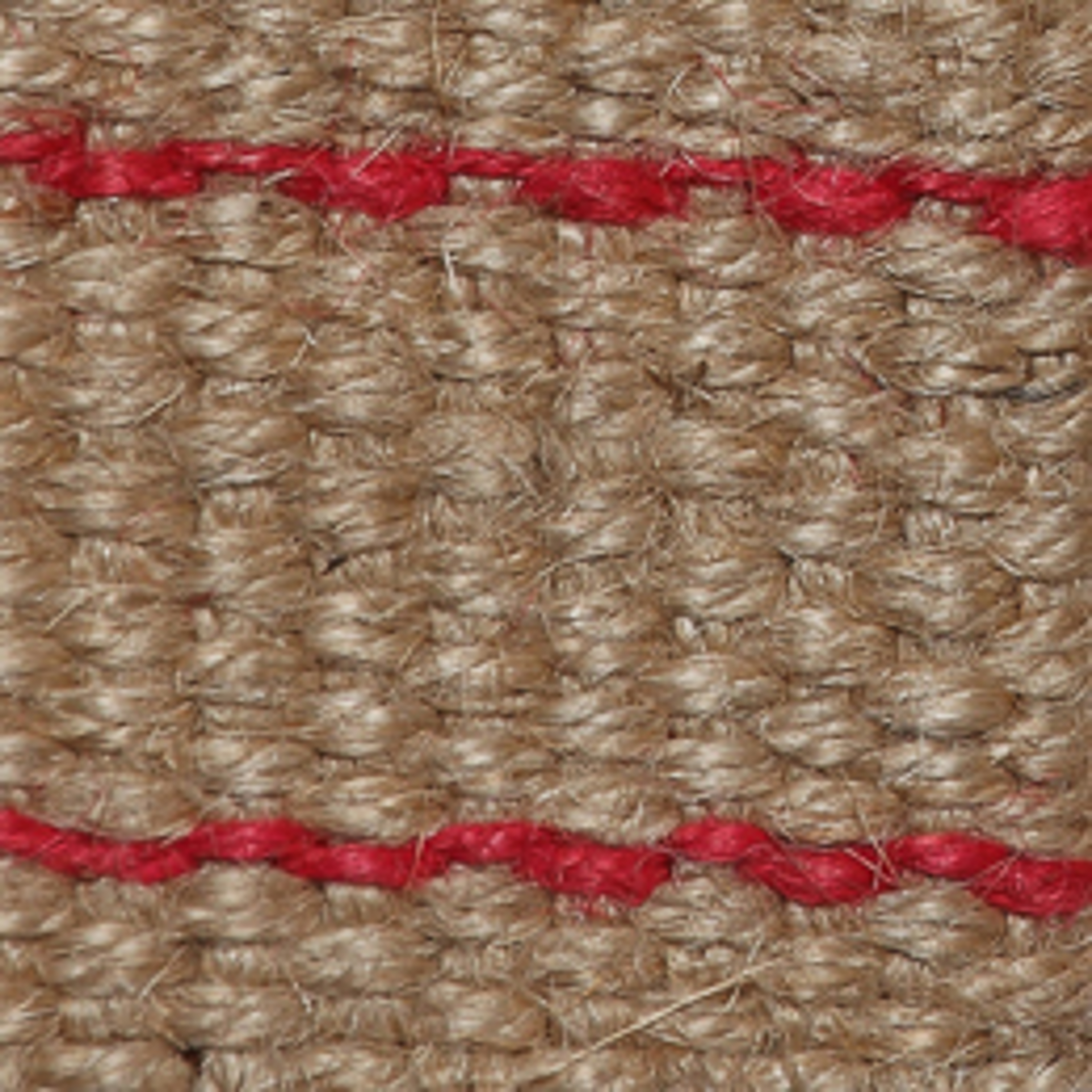 Natural / 2 red stripes