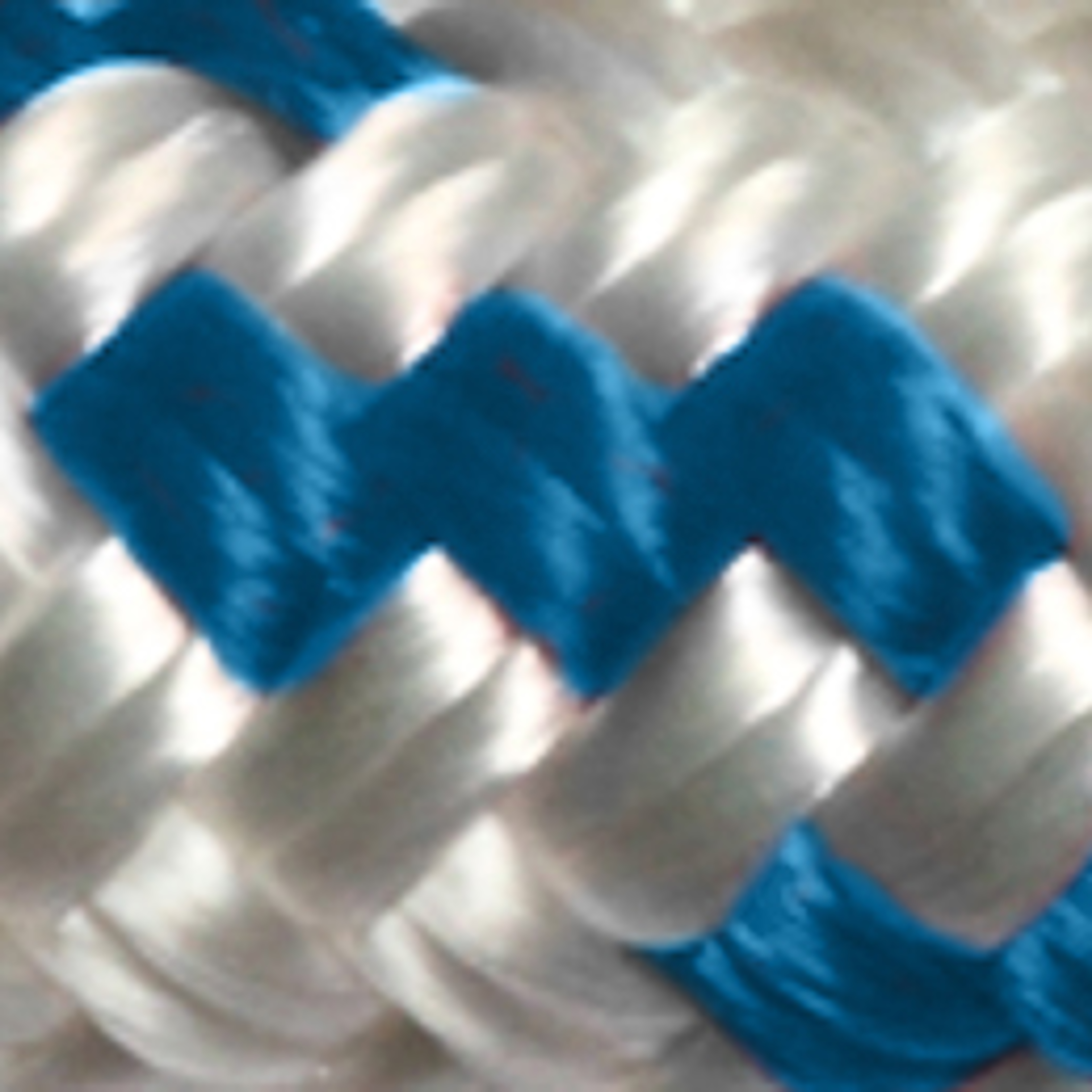 White / blue stripes