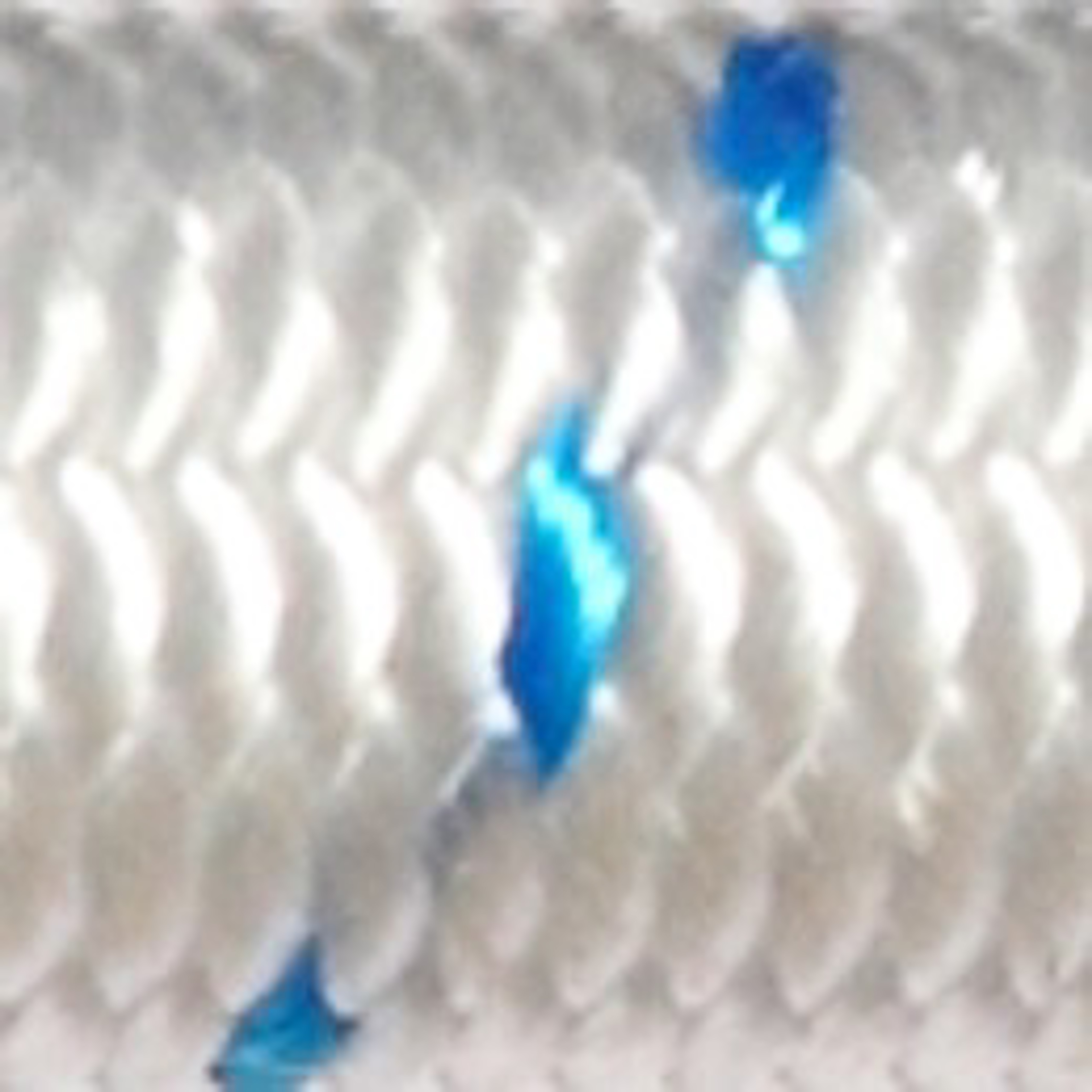 White / blue stripes